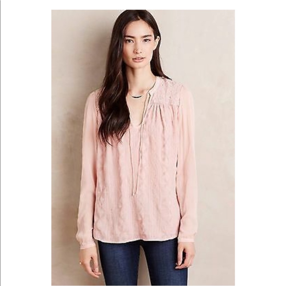 Anthropologie “Tiny” brand embroidered blouse